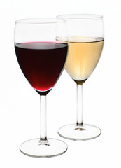 Red and white wine