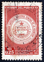 Postage stamp Paraguay 1961 University Seal