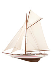 Naklejka premium Illustration des Modells Segelyacht