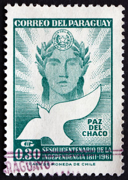 Postage stamp Paraguay 1961 Chaco Peace