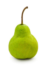 Studio shot of fresh green natural pear