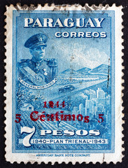 Postage stamp Paraguay 1944 President Higinio Morinigo