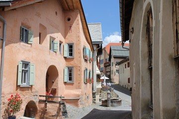 Sch&ouml;nstes Engadiner Dorf Guarda