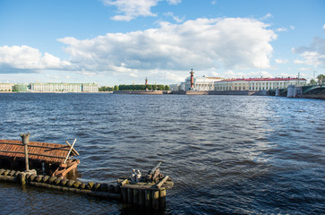 Fototapeta na wymiar St. Petersburg. View on Vasilevsky Island