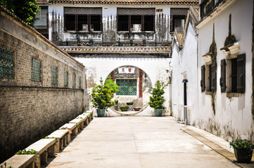 Obraz premium round chinese door