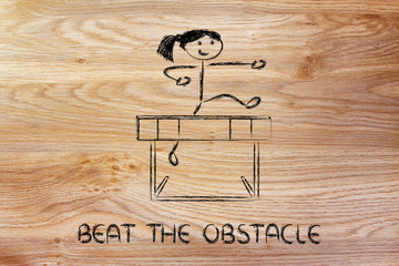 overcome the obstacles of your life, hurdle design