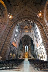 Fototapeta premium Anglican cathedral in Liverpool