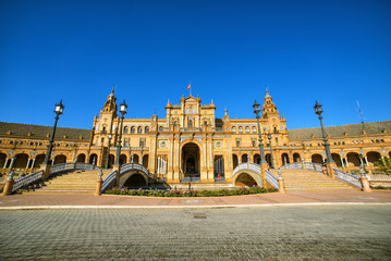 Plaza de Espana (square of Spain), in Seville, Spain