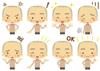 おじいちゃん　表情