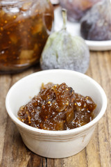 Bowl of fig jam