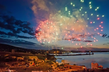Fireworks in Feodosia