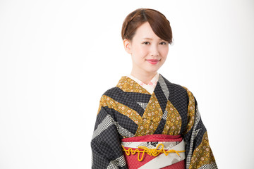 着物を着た女性