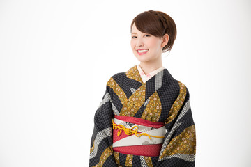 着物を着た女性