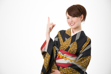 着物を着た女性