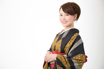 着物を着た女性