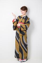Fototapeta premium 着物を着た女性