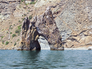 Golden Gate rock in Crimea