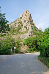 The mountain in Kurortnoe settlement