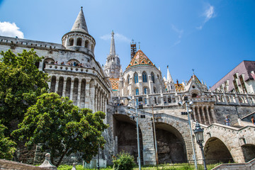 Fototapeta premium Eurtopa, Hungary, Budapest, Fishermen's Bastion. One of the land