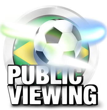 Brazil Public Viewing with lights design ball
