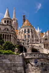 Eurtopa, Hungary, Budapest, Fishermen's Bastion. One of the land