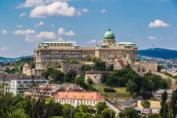 Fototapeta na wymiar Budapest Royal Palace morning view.