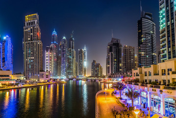 Fototapeta premium Dubai Marina cityscape, UAE