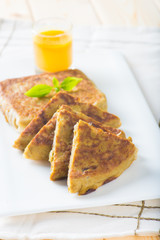 arab bread murtabak, in setting background
