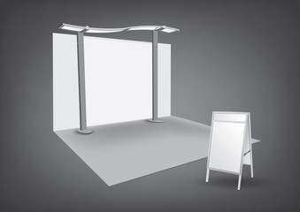 Blank exhibition stand - 66771741