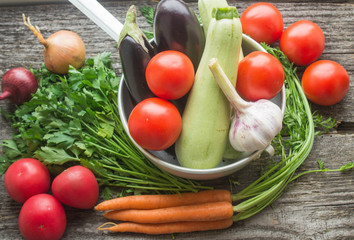 fresh vegetables from the garden