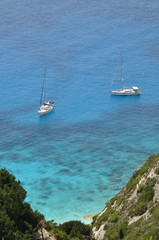 Fototapeta na wymiar spiaggia di Paxos - Isola greca - Mar Ionio -Eremitis