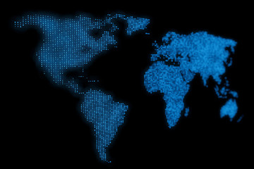 Abstract World Map Design Background