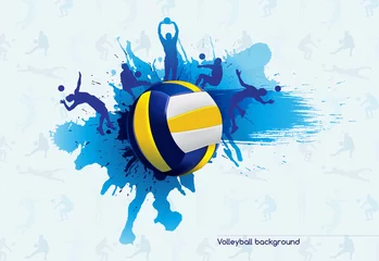 Zelfklevend Fotobehang Volleyball abstract © leestat