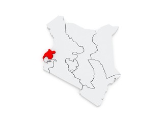 Map of West. Kenya.