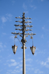 Ancient electric street light, built in 19th century