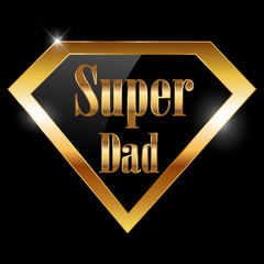 happy fathers day, super dad greeting card