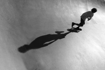 skater in skatepark © burnstuff2003