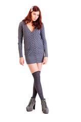 Beautiful woman wears sexy clothes