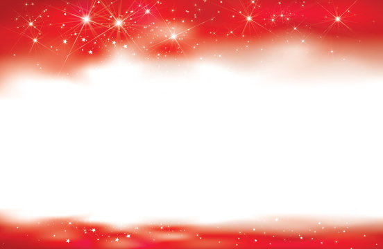 Vector red starry background for design.