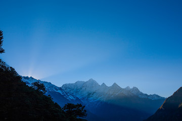 Beautiful landscape of Himalayas mountains