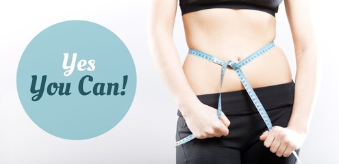 Yes you can, girl measuring her waist