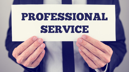 Professional service sign