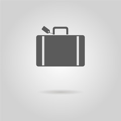 luggage icon with shadow