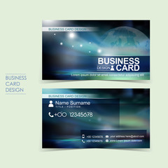 professional vector business card set