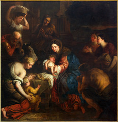 Mechelen - Adoration of the Shepherts in the cathedral © Renáta Sedmáková