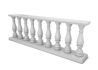 White balustrade