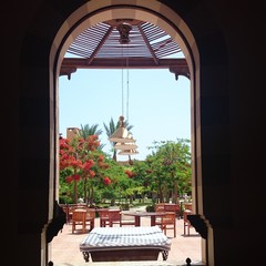 View through an Egyptian window