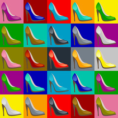 Fototapeta premium Colorful shoes