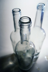 glass bottles