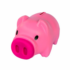 Pink piggy bank